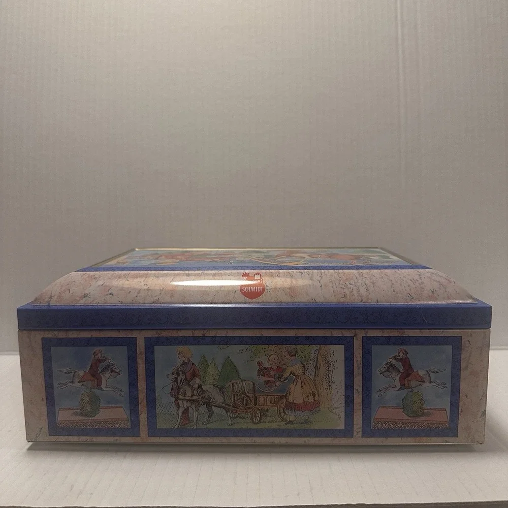 VTG E. Otto Schmidt‎ Large Biscuit Tin Cookie Sandwich Box West Germany Nurnberg